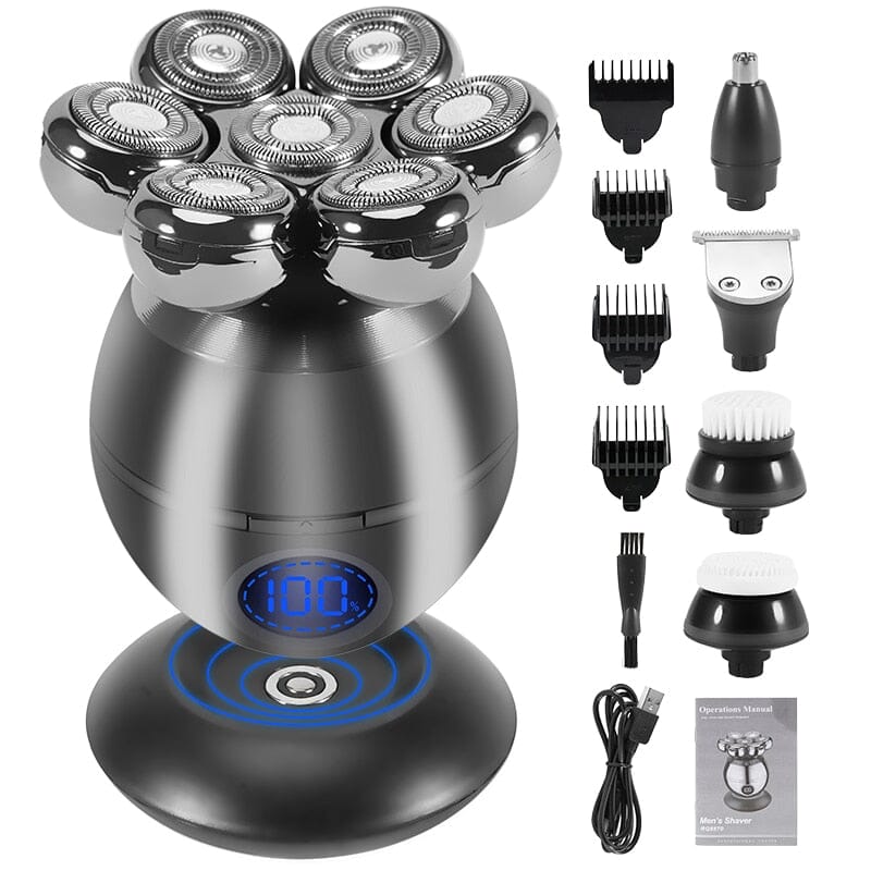 Barbeador Elétrico 7D Aparador de Pelos 5 em 1 - PRO 360