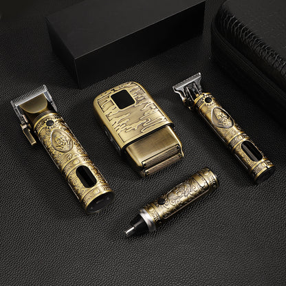 Kit Professional BarberPRO™ - Corte de cabelo, Modelagem, Barba, Aparador de pelos do nariz